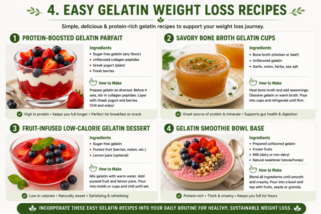 Easy Gelatin Weight Loss Recipes