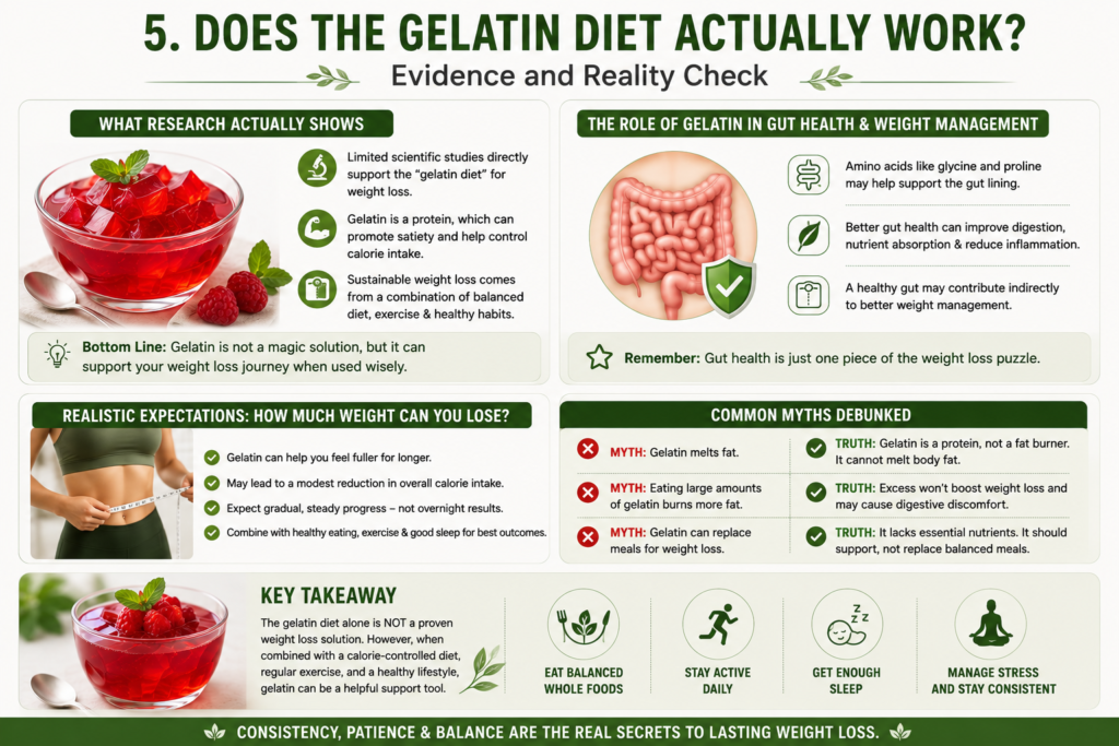Does the Gelatin Diet Actually Work? Evidence and Reality Check
