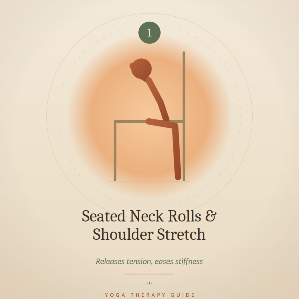 Seated Neck Rolls and Shoulder Stretches