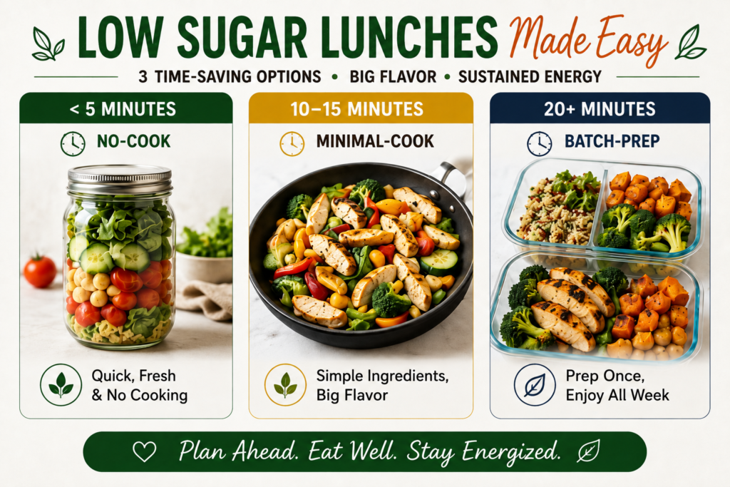 Sugar Swap Guide: Low Sugar Alternatives for Common Lunch Ingredients